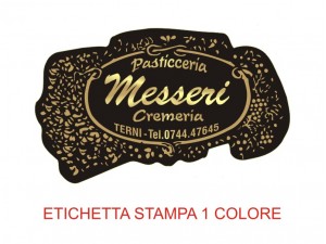 Etichette adesive per pasticcerie, bar, panetterie e gelaterie (mm 53x32)  (cod.35/I )